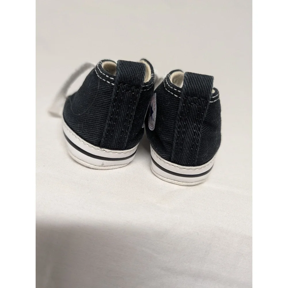 Converse All Star Chuck Taylors High Top Infant Sneakers Black Size 2 US